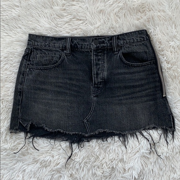 Alexander wang distressed skirt sz 25 - Picture 1 of 6
